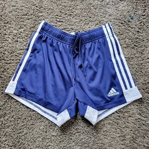AeroReady Adidas Women’s Navy White Soccer Shorts